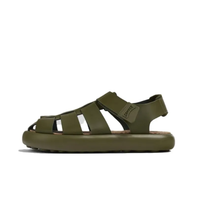 CAMPER Pelotas Flota Roman Sandals Men's Green-0