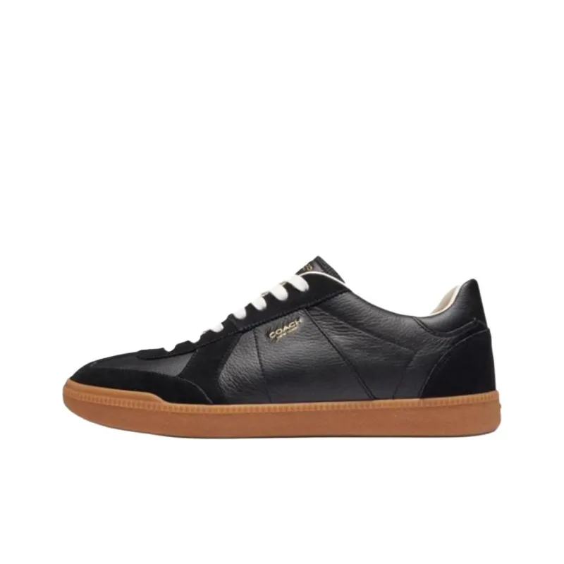 COACH Ellis Low Top Skateboard Shoes Men's Black-0