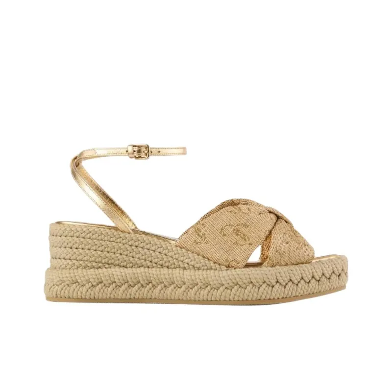 Jimmy Choo Aella One Strap Sandals 6cm Women's Beige-1