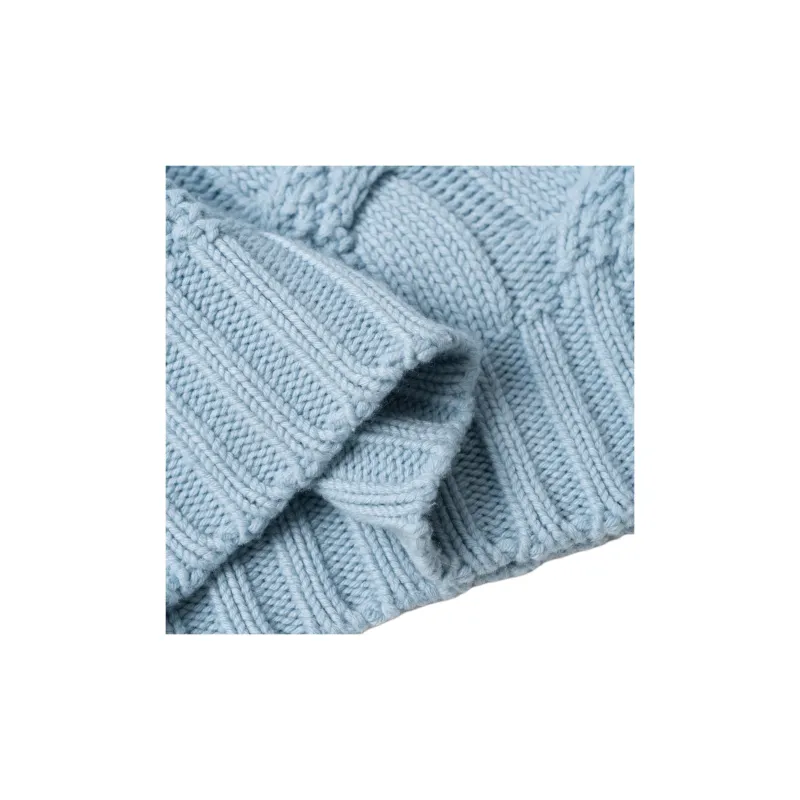 HERMES Sweaters Men Sky Blue-5