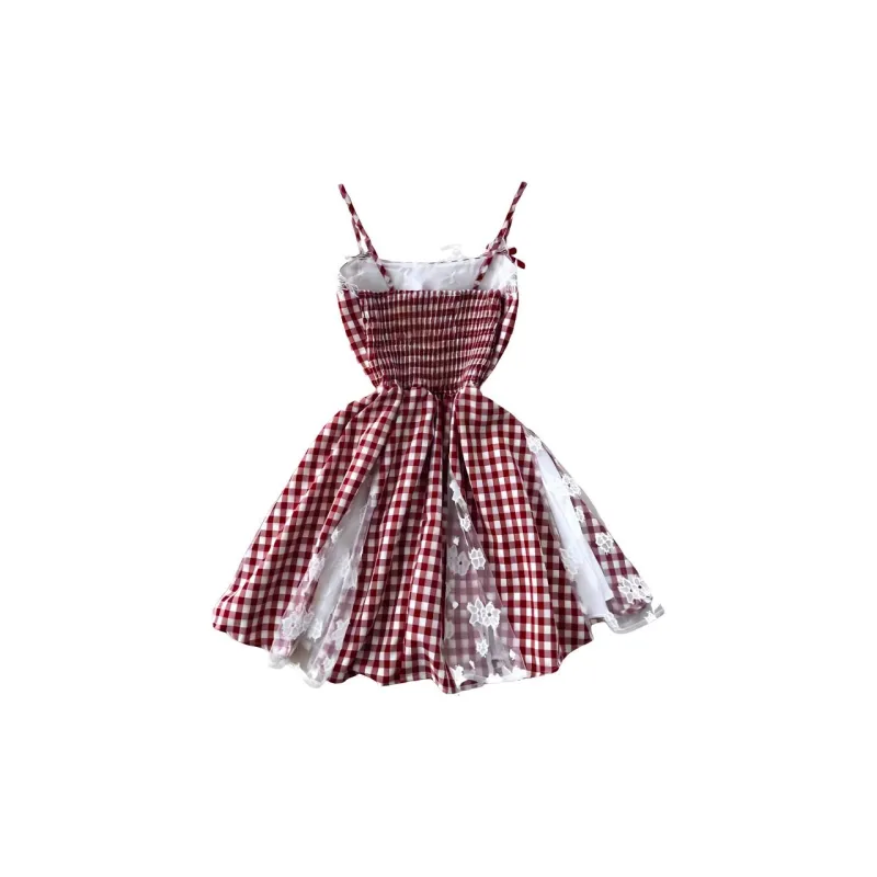 ABCMININ Slip Dress Women's Red-1
