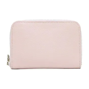 HERMES Evercolor Calfskin Card Holder Women's Light Purple