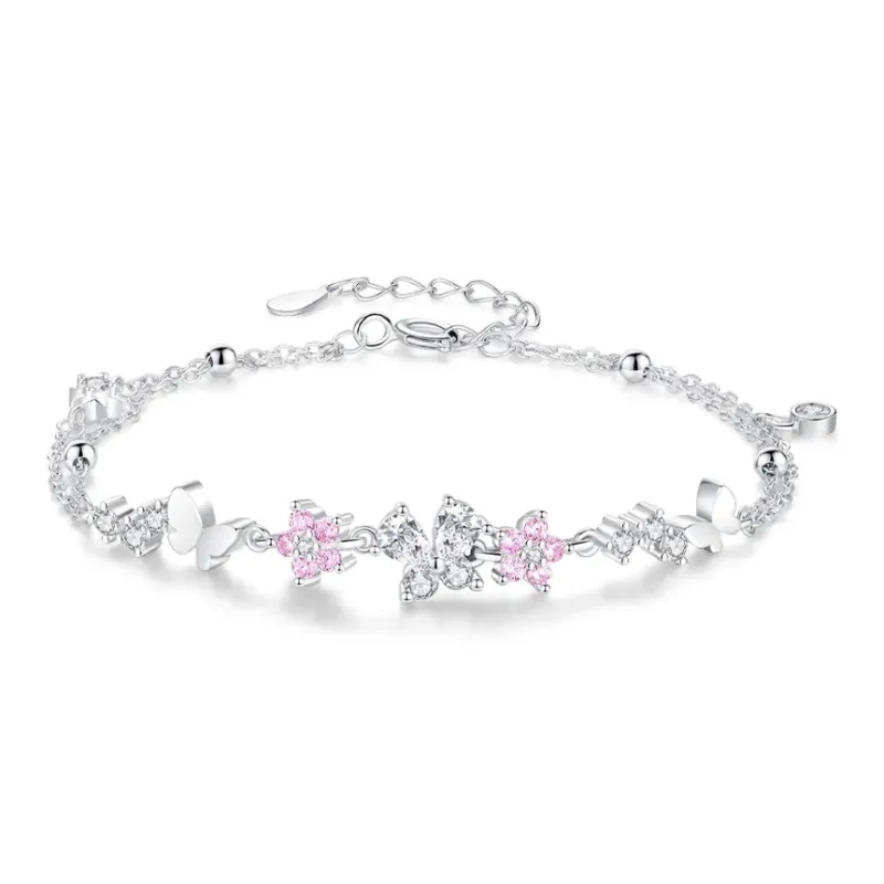 Kevni S925 Silver Bracelets Women's Silver-0