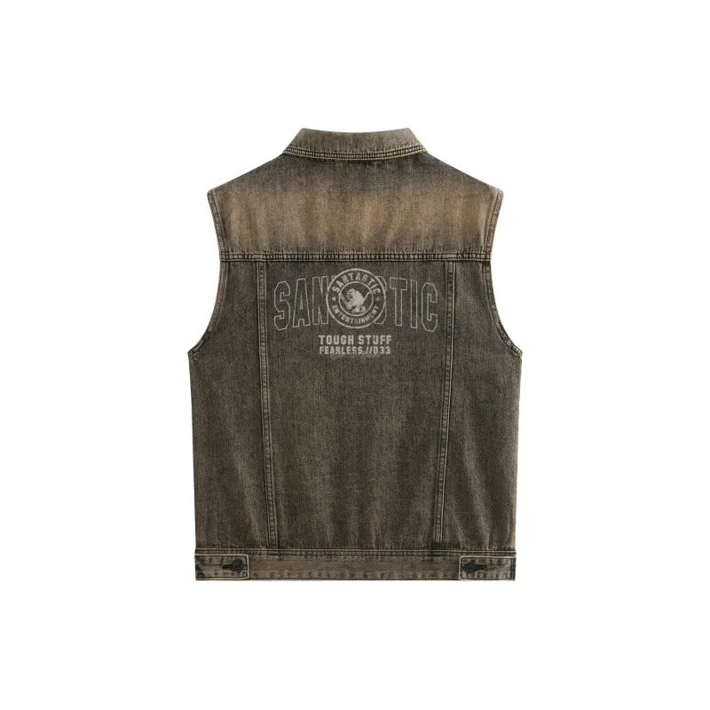 SANTASTIC Vests Men Vintage Yellow-1