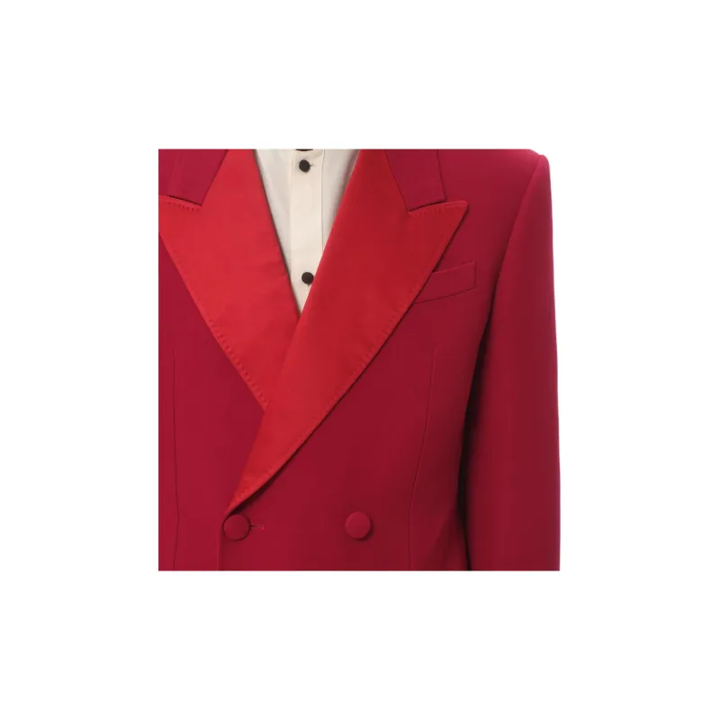 Valentino Business Suit Coat Men's Rose Red-6