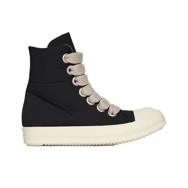 Rick Owens DRKSHDW Hollywood High Top Skateboard Shoes Women's Black-1