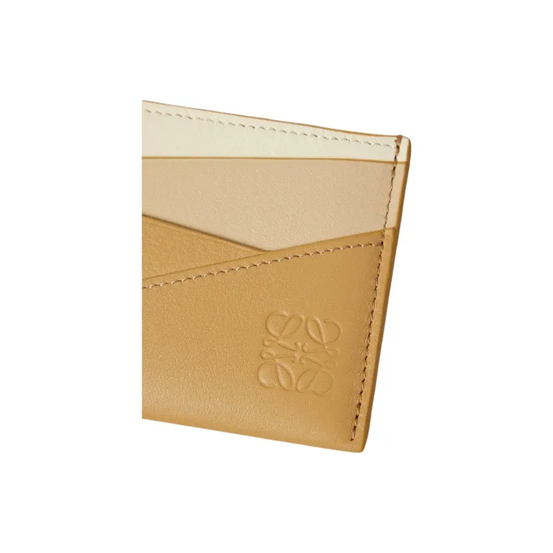 LOEWE Puzzle Cow Leather Card Holder Women's Multicolor-3