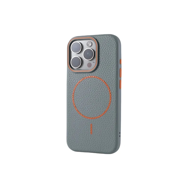DEPA Litchi Grain Fine Loop Magnetic Phone Cases Compatible With Apple 11 16 Collection Minimalist-4