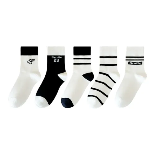Montagut Mid Calf Socks Women's 5 Pack