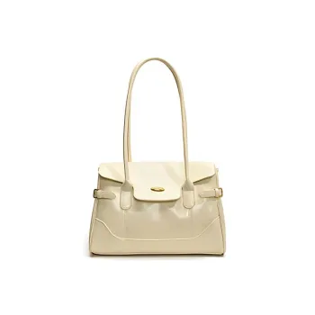 Meow In The Grass PU Handbag Shoulder Bag Women's Ecru