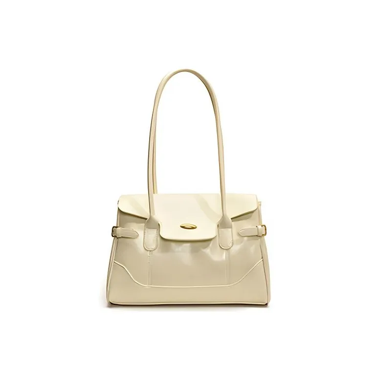 Meow In The Grass PU Handbag, Shoulder Bag Women's Ecru-0