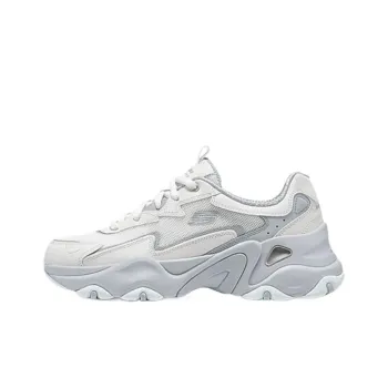 Skechers D'Lites Low Top Chunky Sneakers Women's White
