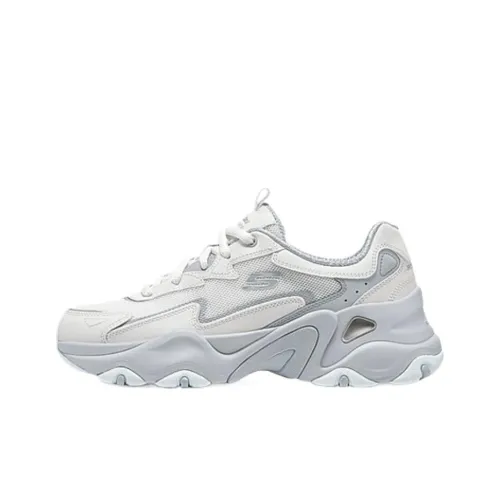 Skechers D'Lites Low Top Chunky Sneakers Women's White