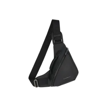 Givenchy G-Zip Cow Leather Crossbody Bags Sling Bags Small Size Men's Black