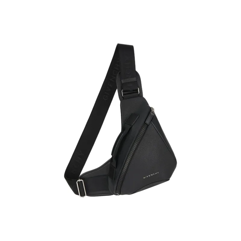 Givenchy G-Zip Cow Leather Crossbody Bags Sling Bags Small Size Men's Black-0