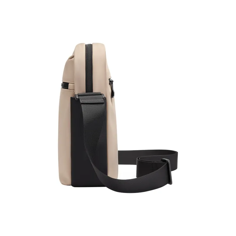 GOLF Fabric Crossbody Bag, Shoulder Bag Regular Men's Black/Light Tea Brown-6
