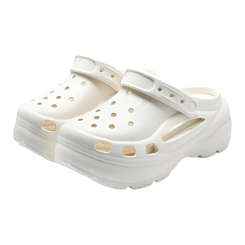Lymia Clogs Height Increasing Platform Squashy And Bouncy Feeling Closed Toe Summer Slip Resistant EVA Slippers-1