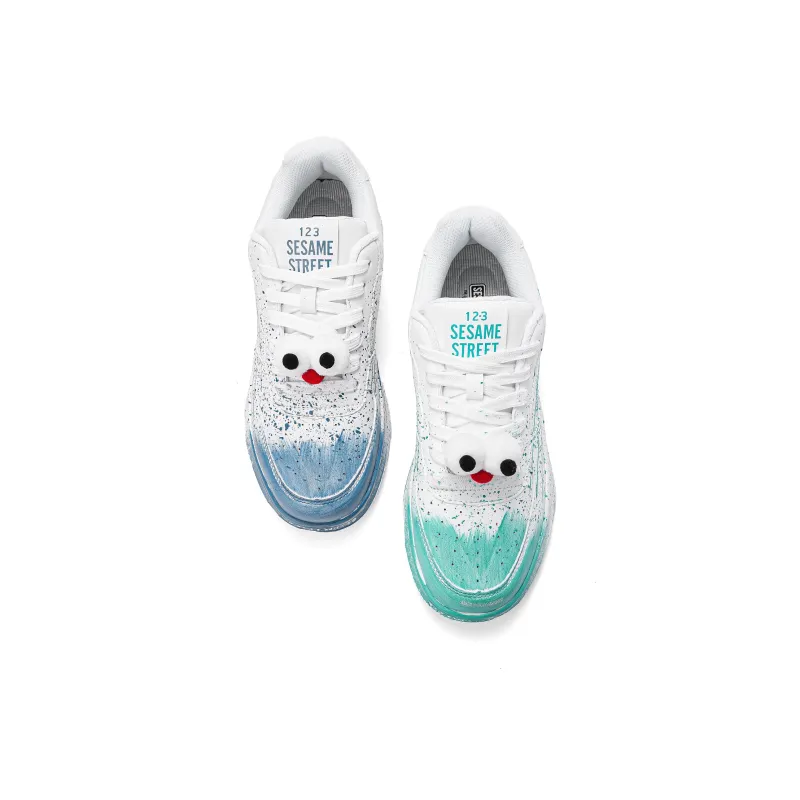 SESAME STREET Thermal Slip Resistant, Abrasion Resistant, Balance Height Increasing Low Top Skateboard Shoes Unisex-59
