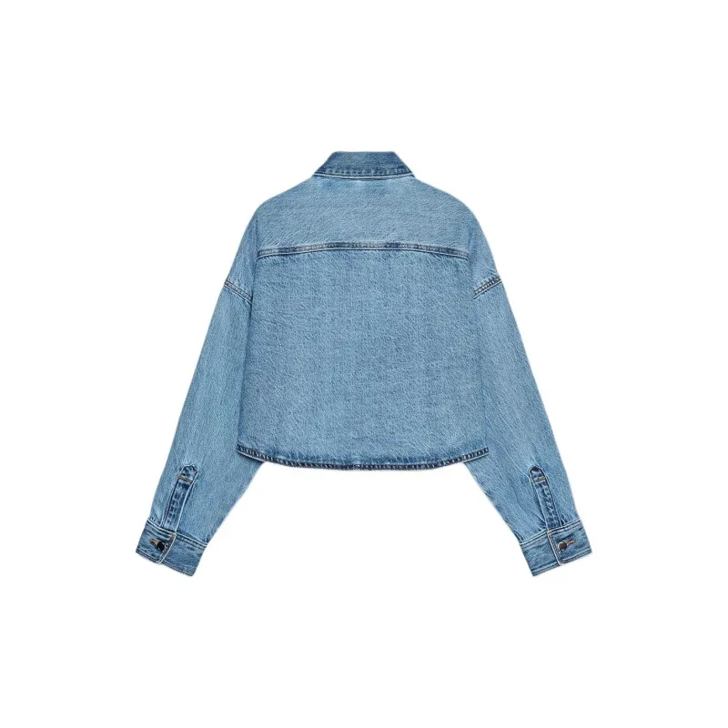ZARA Shirts Women's Medium Blue-1