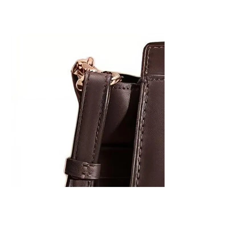 COACH Swagger Glove Tanning Shoulder Bag Crossbody Bag Handbag Large Size Women's Dark Brown-4