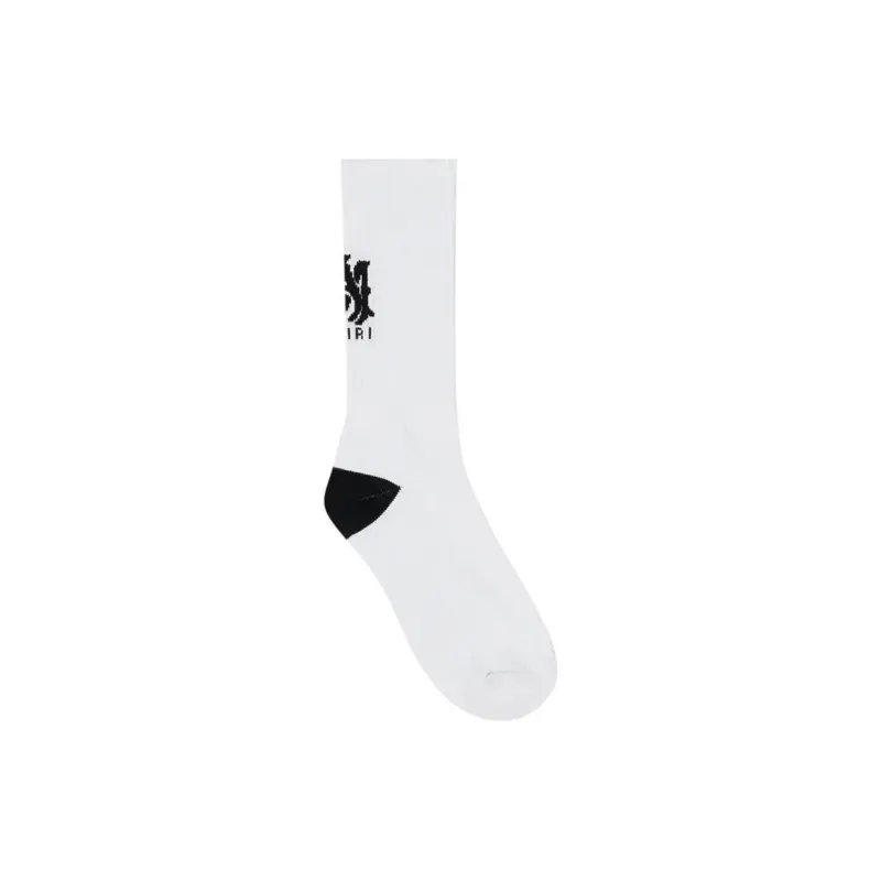 AMIRI Ma Stripe Socks 'White/Black'-1