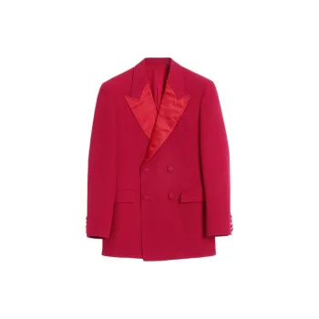 Valentino Business Suit Coat Men's Rose Red