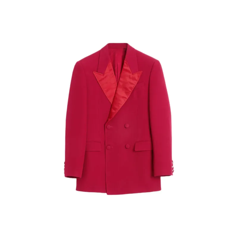 Valentino Business Suit Coat Men's Rose Red-0