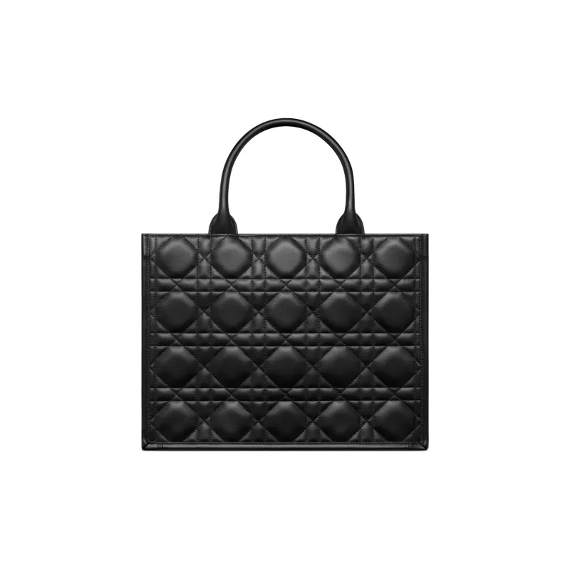 DIOR BookTote Cow Leather Tote Bag, Shopping Bag, Shoulder Bag, Handbag Medium Size Women's Black-2