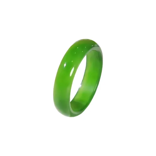 MY WORLD BEGINS AND ENDS WITH YOU Hetian Jade Rings Jasper Unisex