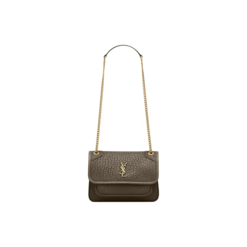 SAINT LAURENT Niki Sheepskin Crossbody Bag, Shoulder Bag Mini Women's Light Musk-0