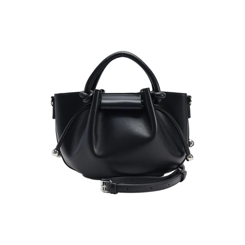 URBAN REVIVO Artificial Leather Handbag, Shoulder Bag, Crossbody Bag Trumpets Women's Raw White/Sky Blue/Black-6