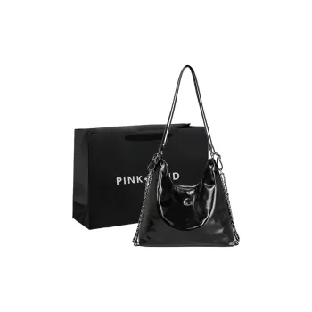 PINK·LAND PU Backpack Tote Bag Shopping Bag Shoulder Bag Regular Women's Black