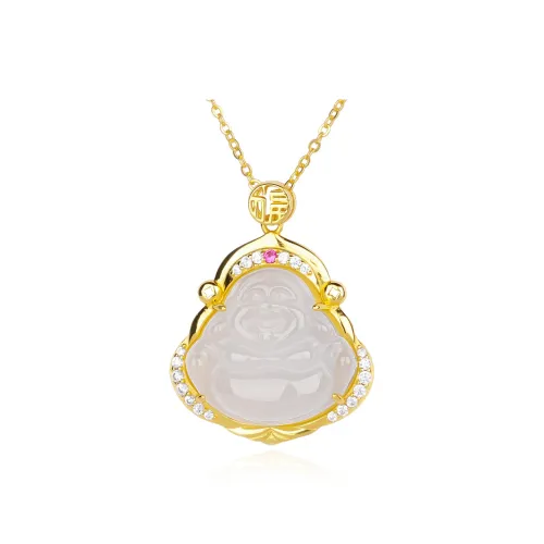 CHINA GOLD Agate Necklaces Women's