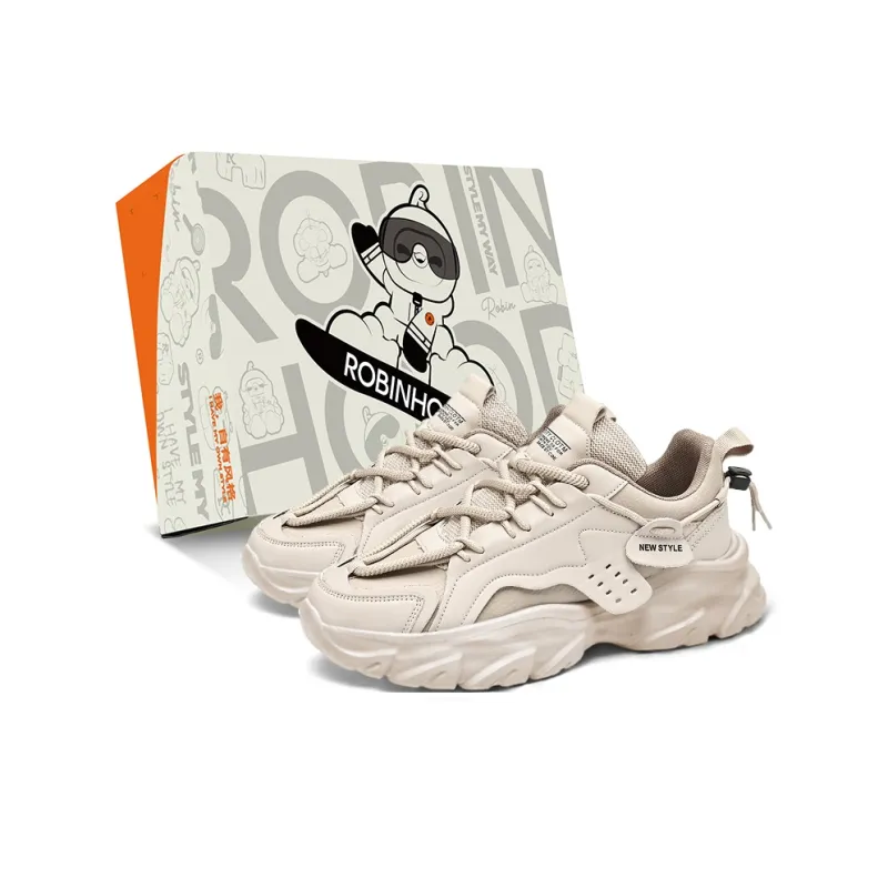 ROBINHOOD Cushioning, Slip Resistant, Abrasion Resistant, Height Increasing Low Top Chunky Sneakers Men's-15