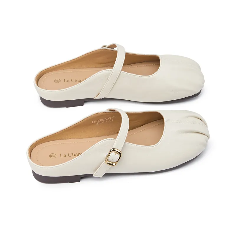 La Chapelle Slip-Resistant Wrap-toe Slippers Women's Black-10