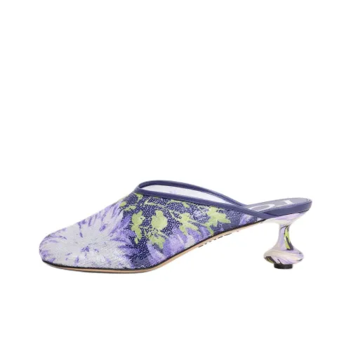 LOEWE Toy Closed Toe Slippers 4.5cm Women's Purple
