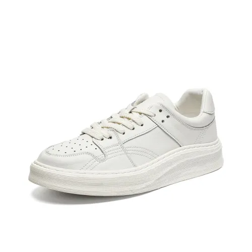 Journey Of Inspiration Durable Breathable Low Top Skateboard Shoes Men's White