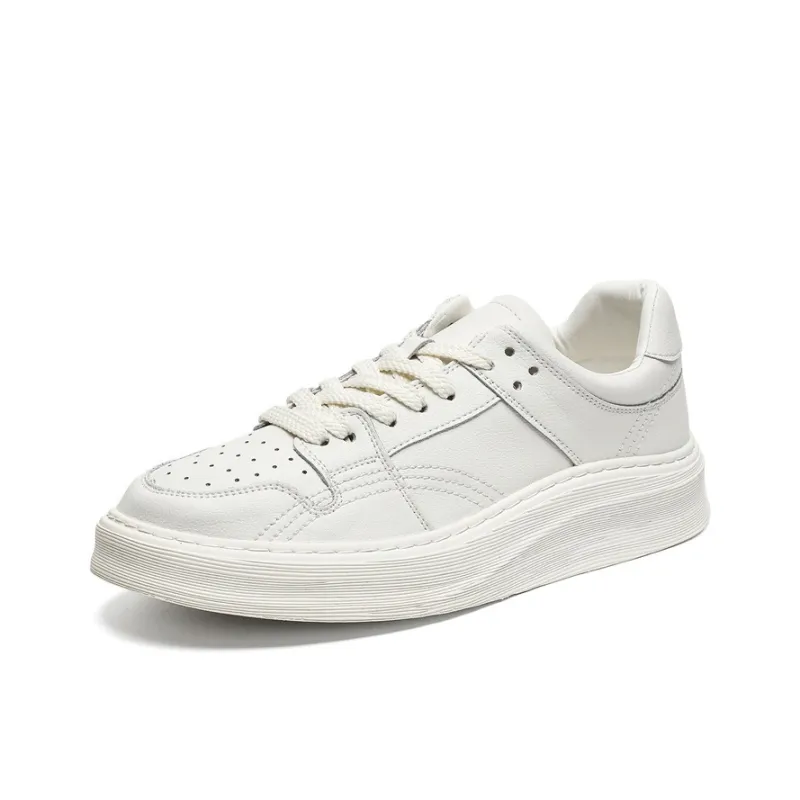 Journey Of Inspiration Durable Breathable Low Top Skateboard Shoes Men's White-0