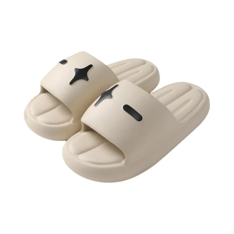 ECAC Men's Summer Outdoor Wear Platform Slip Resistant Indoor Home Couple EVASlippers For Bathroom-5
