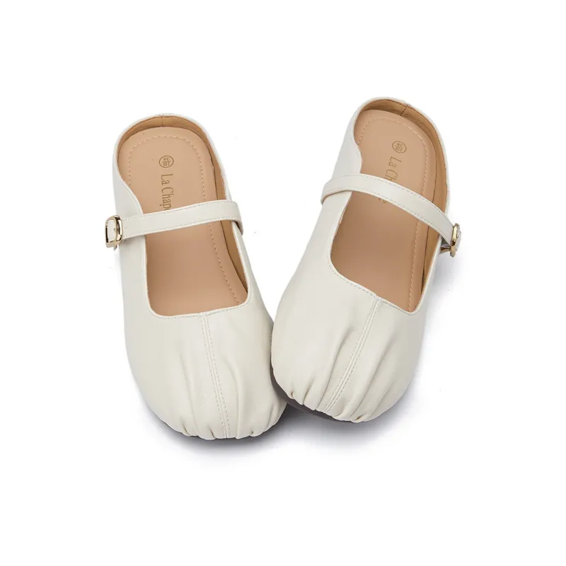 La Chapelle Slip-Resistant Wrap-toe Slippers Women's Black-9