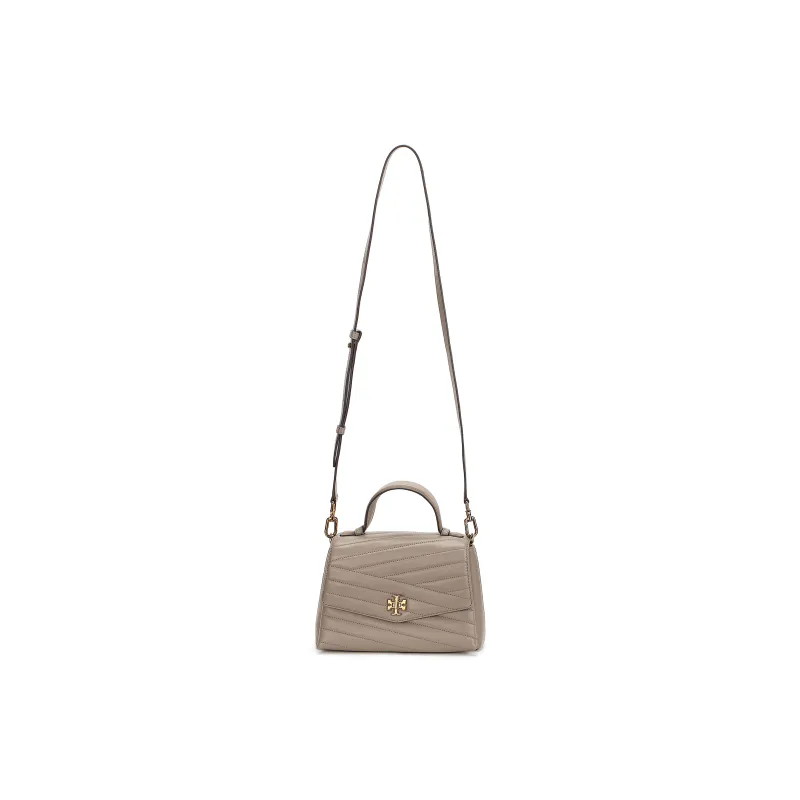 TORY BURCH Kira Sheepskin Shoulder Bag Crossbody Bag Handbag Medium Size Women's Gray-0
