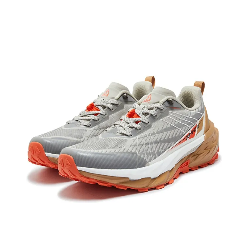 361° Cushioned Slip-Resistant Abrasion-Resistant Low-Top Casual Running Shoes Men's Zinc Iron Gray-2