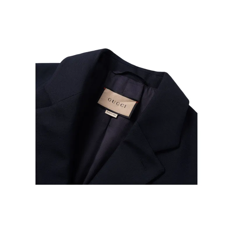 GUCCI Interlocking G Single Breasted Blazer-8
