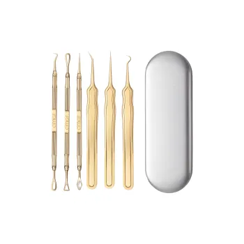 XIAOTIANLAI Pimple Pinch Cell Extractor Set, Acne Fighting Blackhead Removal Tweezers, Ultra Fine Pimple Squeezing Tool