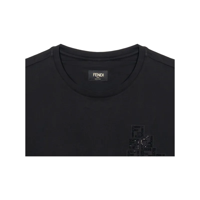 FENDI T Shirts Men Black-5