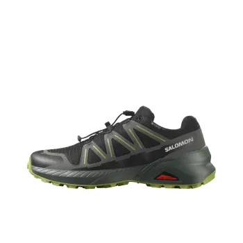SALOMON Anti Slip Wear Resistant Low Top Trail Running Running Shoes Men's Black Green