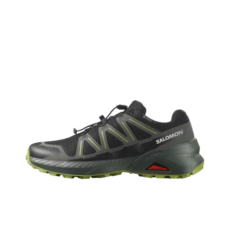SALOMON Anti-Slip Wear-Resistant Low-Top Trail Running Running Shoes Men's Black Green-0
