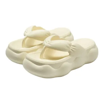 Lymia Flip Flops Home Use Platform Squashy And Bouncy Feeling Summer Slip Resistant EVA Slippers
