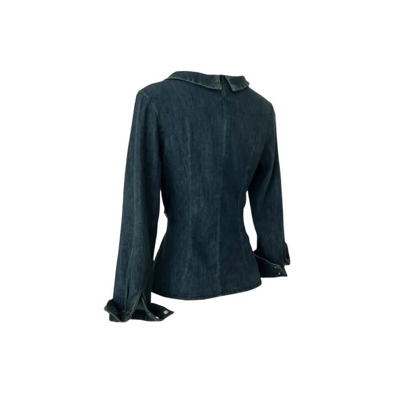 TUSHIFEI Shirts Women's Blue-1
