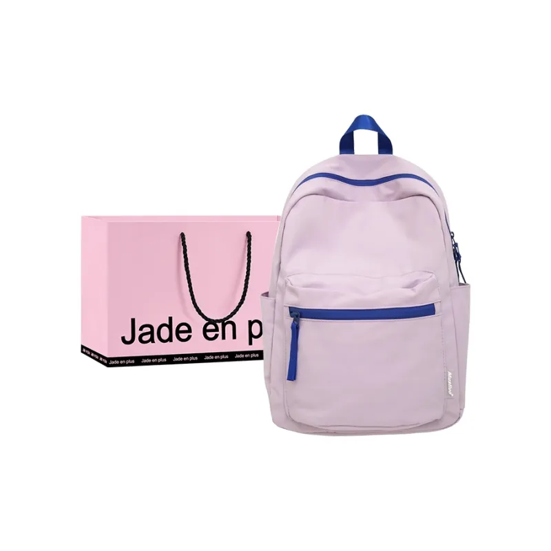 Jade En Plus Nylon Backpack Regular Unisex Mint Mambo/Light Yellow/Dusty Pink/Violet/Coconut Milk White-11